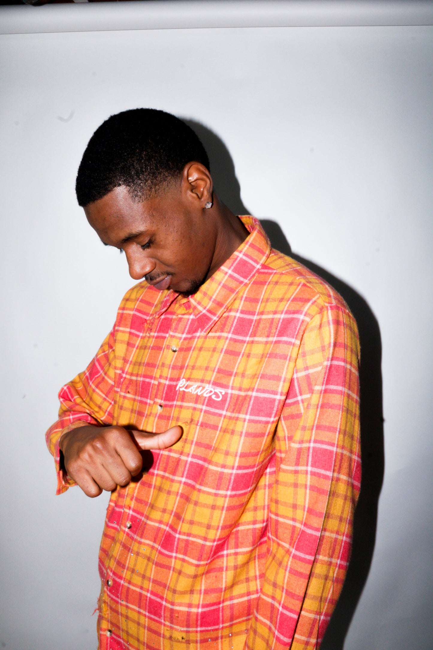 Big P Rhinestone Flannel