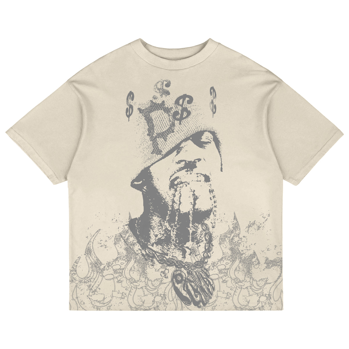 Grey/Bone “Redman Tee”