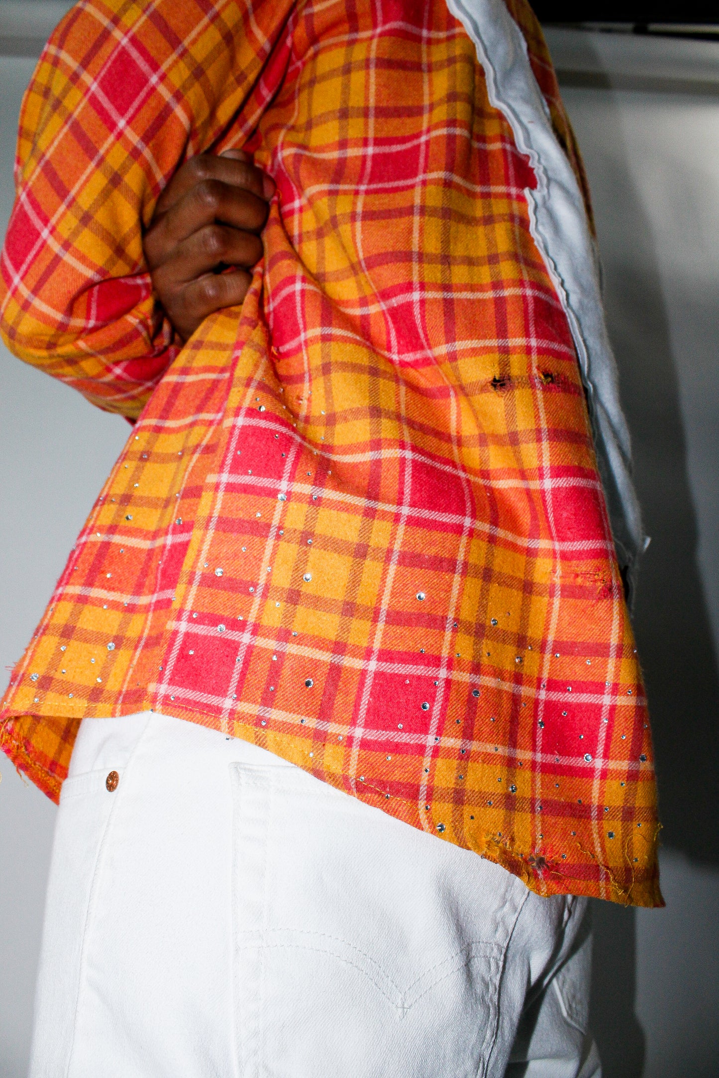 Big P Rhinestone Flannel