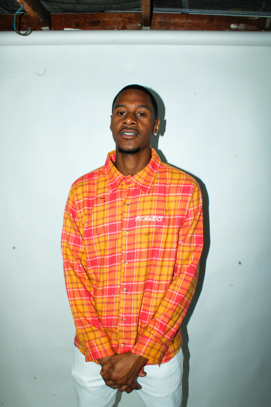 Big P Rhinestone Flannel